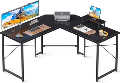 51" Computer Desk with Monitor Stand, PC Gaming Desk, Corner Desk Table for Home Office