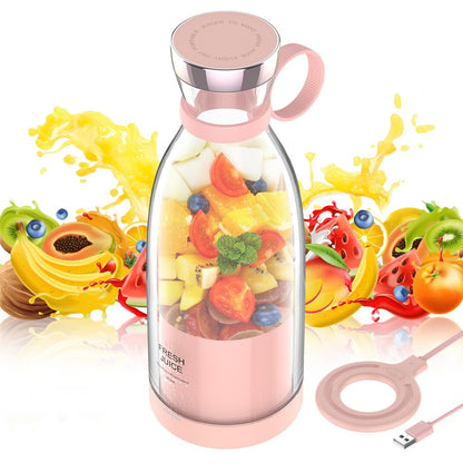 Portable Blender, Electric Blender Bottle Juicer Cup, Personal Blender for Shakes and Smoothies Mini Juicer Wireless Fruit Blenders Bottle Travel School Kitchen Juice Maker